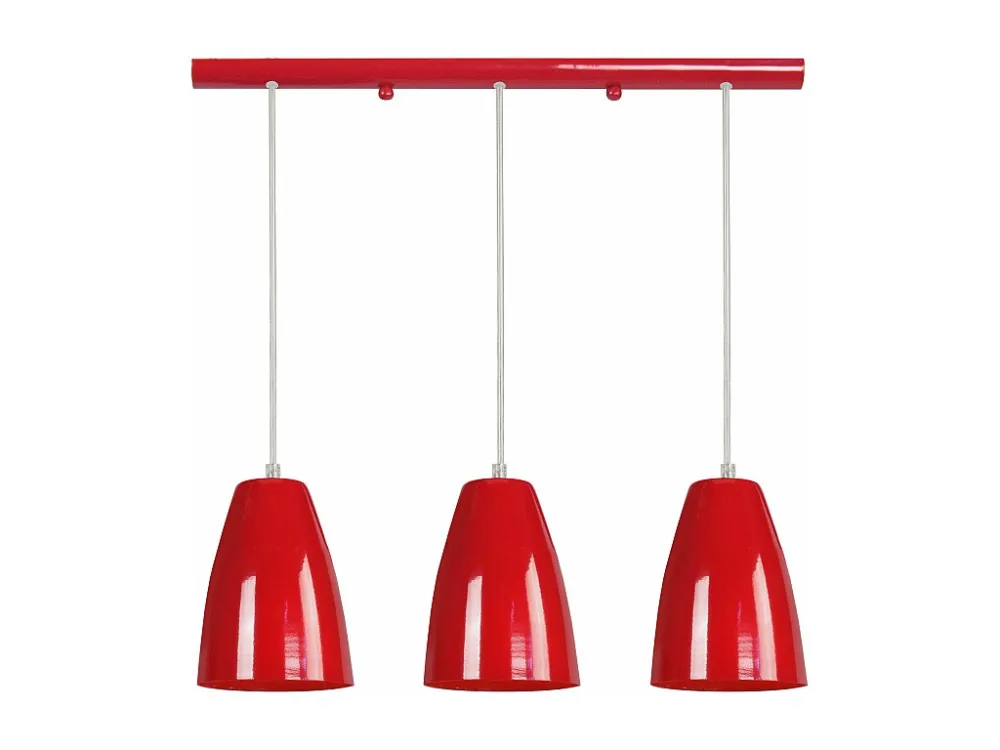 Suspensão TOSEL LARSEN metálico cônico amarelo D15 x H78 cm