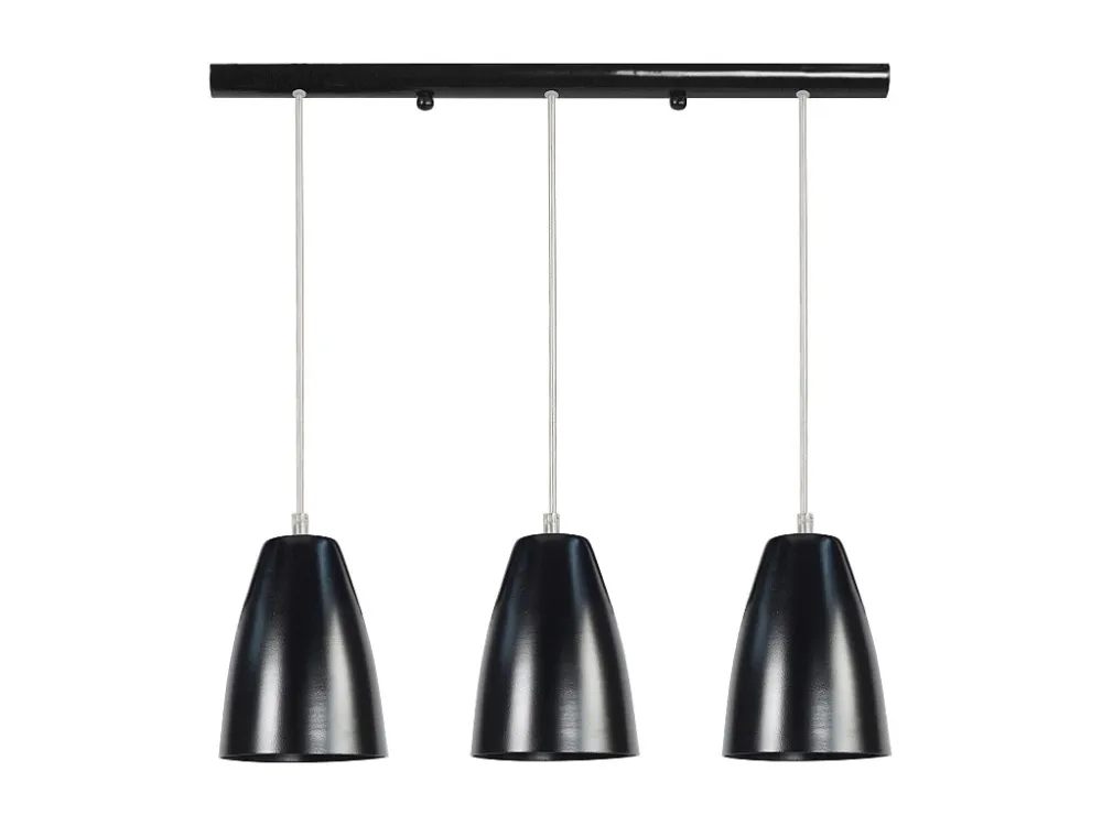 Suspensão TOSEL LARSEN metálico cônico cinza D15 x H78 cm