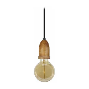 Suspensão TOSEL LI lâmpada decorativa cônico amarelo orgânico D9,5 x H80 cm