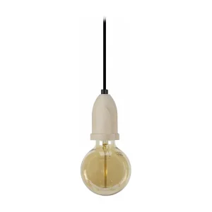 Suspensão TOSEL LI lâmpada decorativa cônico rosa orgânico D9,5 x H80 cm