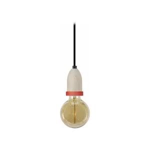 Suspensão TOSEL LI lâmpada decorativa quadrado amarelo D9,5 x H80 cm