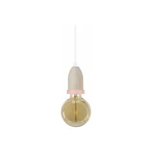 Suspensão TOSEL LI lâmpada decorativa quadrado cinza D9,5 x H80 cm
