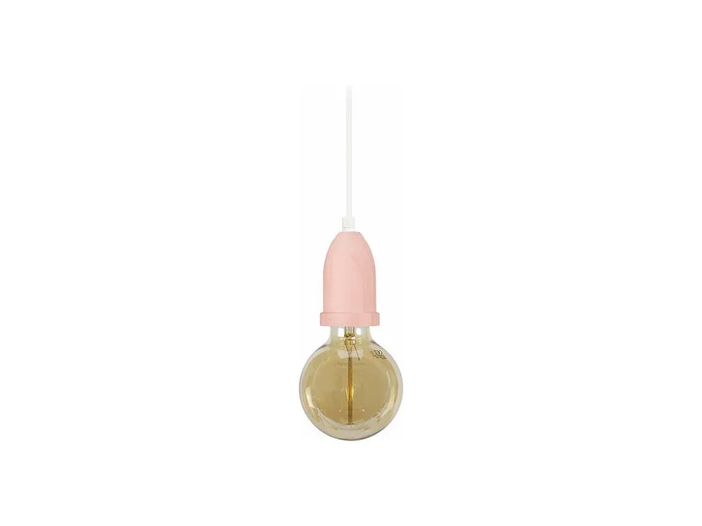 Suspensão TOSEL LI lâmpada decorativa quadrado rosa D9,5 x H80 cm