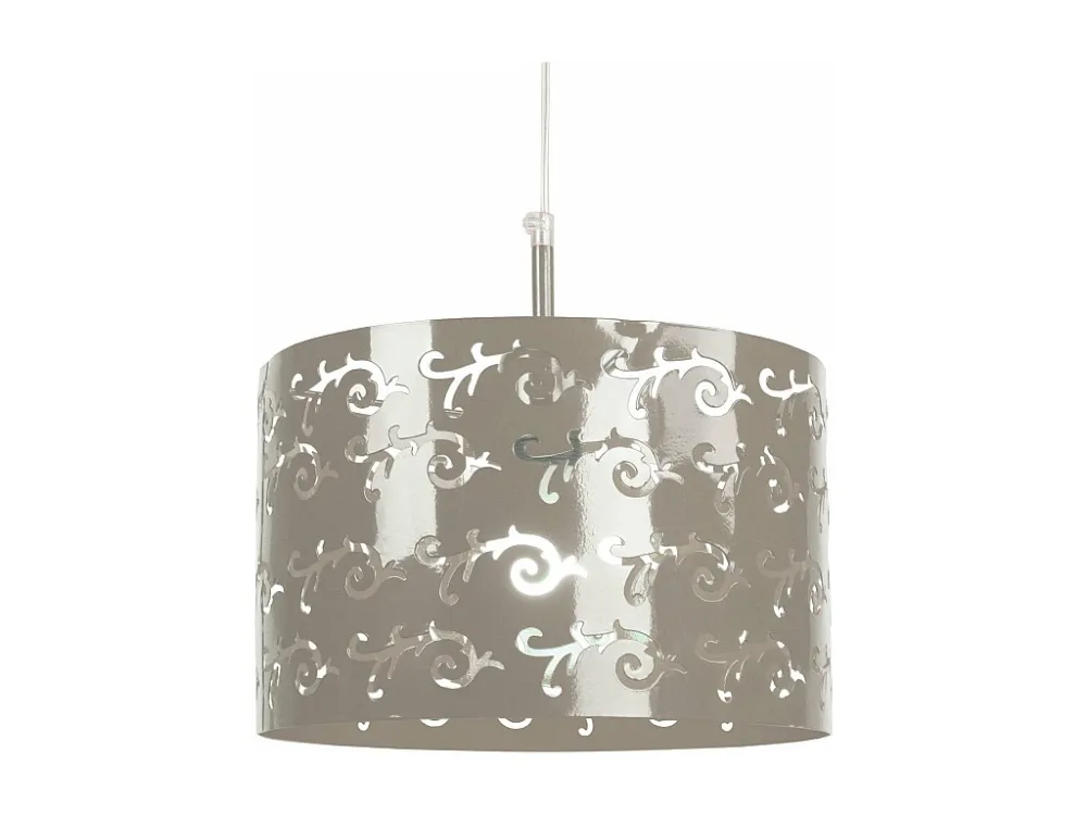 Suspensão TOSEL LYS vidro cúpula dourado obscuro D40 x H80 cm