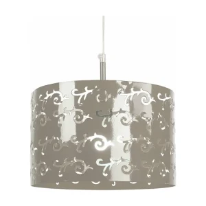 Suspensão TOSEL LYS vidro cúpula dourado obscuro D40 x H80 cm