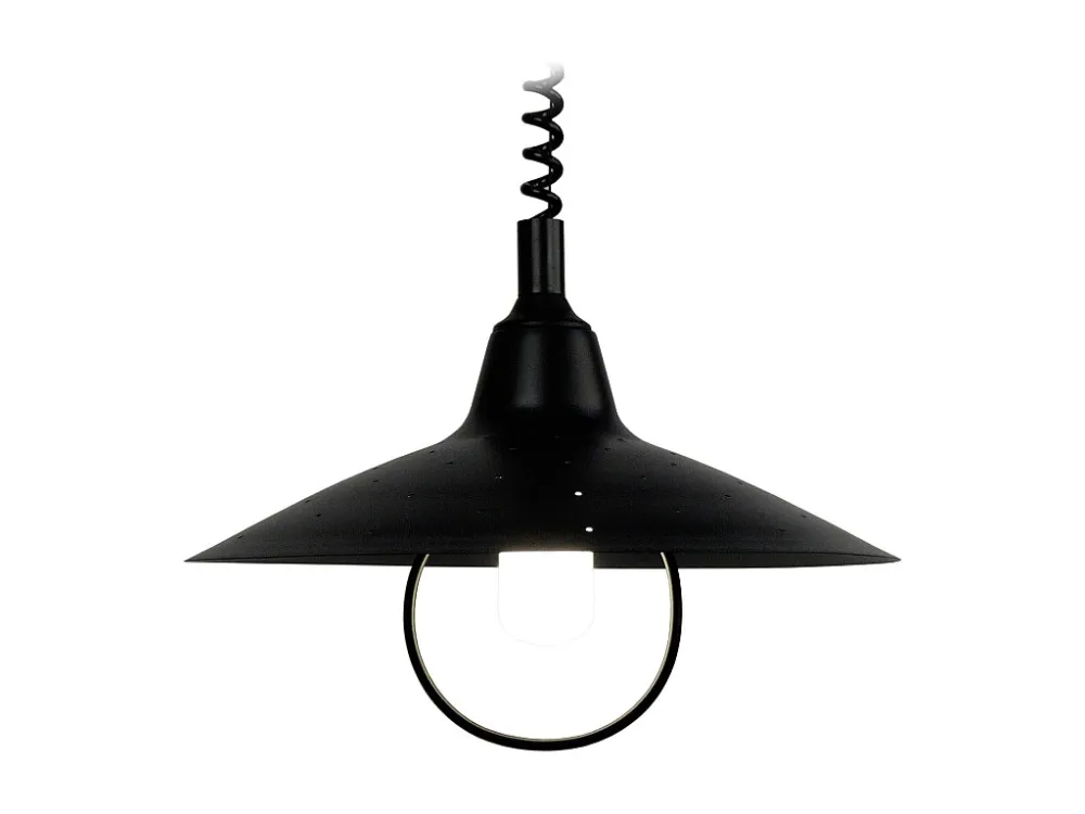 Suspensão TOSEL M&B ETOILES metálico cúpula cinza D37,5 x H70 cm