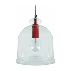 Suspensão TOSEL MANILLA vidro cônico Dourado D30 x H75 cm