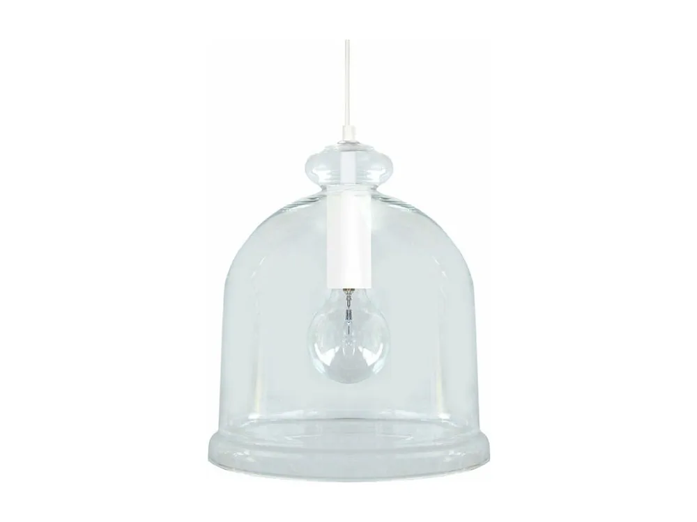 Suspensão TOSEL MANILLA vidro quadrado preto D30 x H60 cm