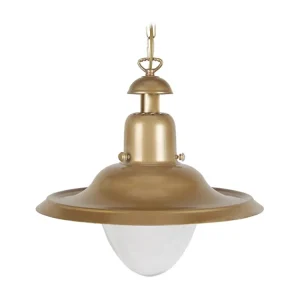 Suspensão TOSEL MARINE B vidro cônico cetim D40 x H77 cm