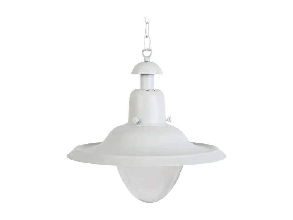 Suspensão TOSEL MARINE B vidro cúpula âmbar D30 x H70 cm