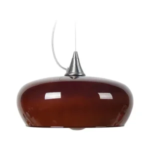 Suspensão TOSEL MATILDE vidro quadrado Branco azul D30 x H60 cm