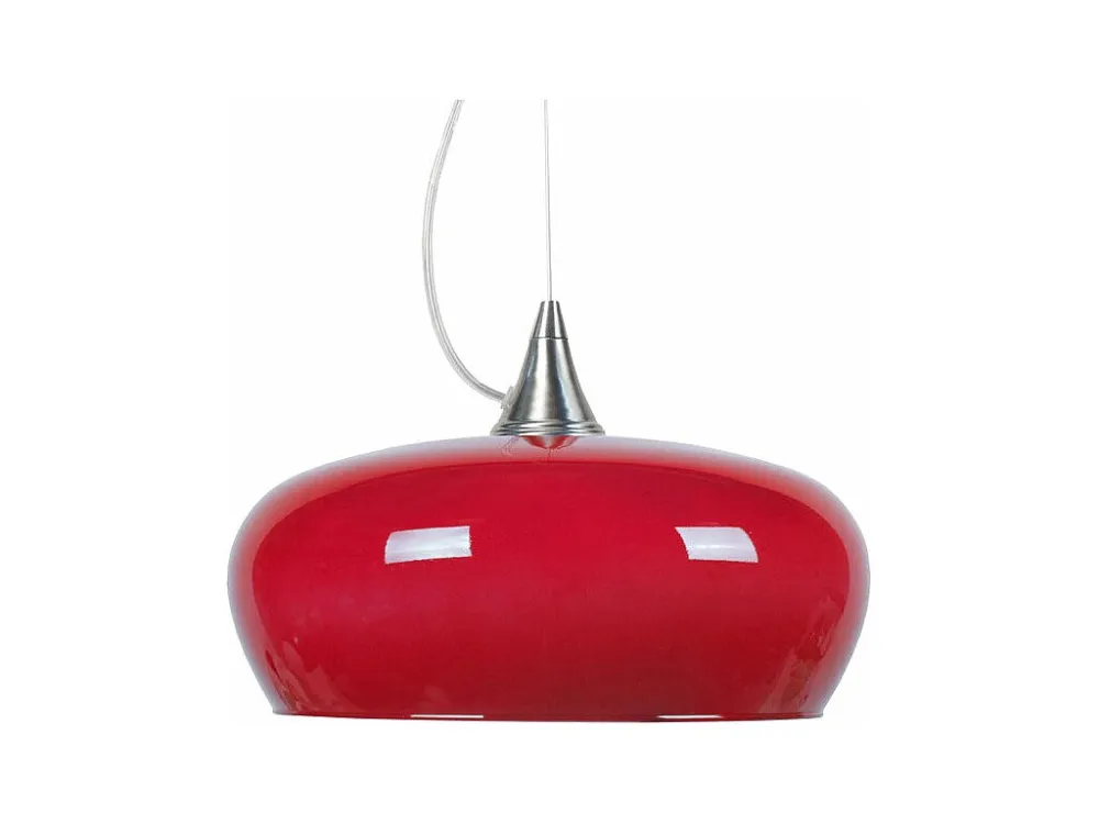 Suspensão TOSEL MATILDE vidro quadrado Branco Verde D30 x H60 cm