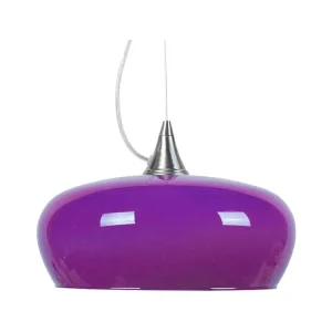 Suspensão TOSEL MATILDE vidro quadrado Branco cinza D30 x H60 cm