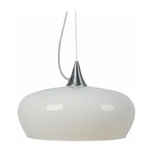 Suspensão TOSEL MATILDE vidro quadrado cinza rosa D30 x H60 cm