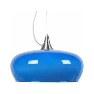 Suspensão TOSEL MATILDE vidro quadrado cinza fosco D30 x H60 cm
