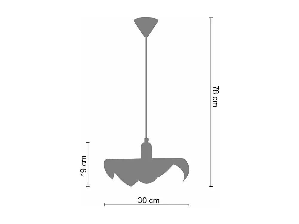 Suspensão TOSEL MOUCHOIR vidro globo branco D35 x H77 cm
