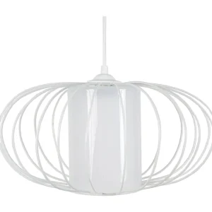 Suspensão TOSEL OITA vidro globo amarelo D35 x H77 cm