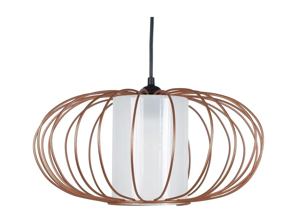 Suspensão TOSEL OITA vidro globo azul D35 x H77 cm