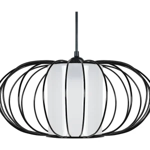 Suspensão TOSEL OITA vidro globo taupe D35 x H77 cm