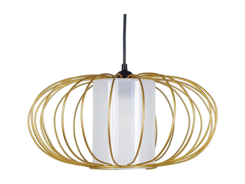 Suspensão TOSEL OITA vidro globo vermelho D35 x H77 cm