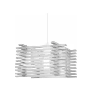 Suspensão TOSEL OSAKA cordão de algodão quadrado espontâneo D16 x H90 cm