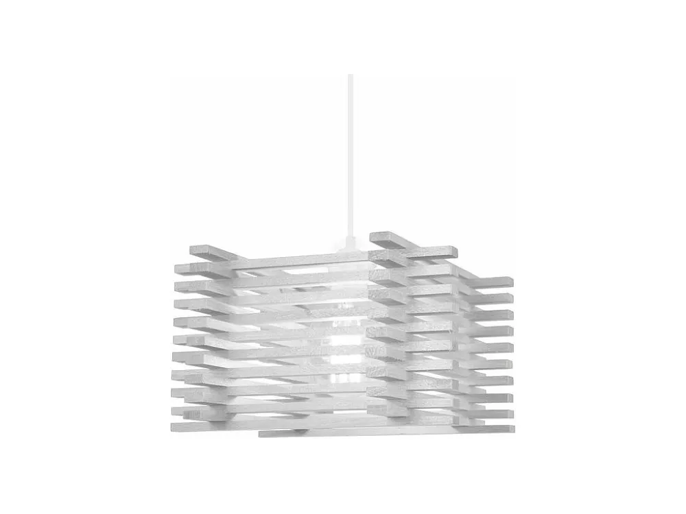 Suspensão TOSEL OSAKA cordão de algodão quadrado espontâneo D16 x H90 cm