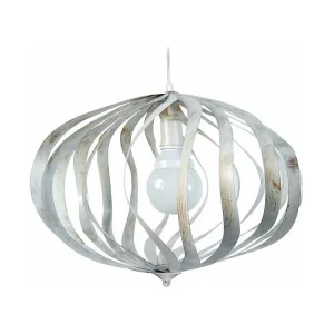 Suspensão TOSEL OVALIA cerâmica cônico branco D18 x H77 cm