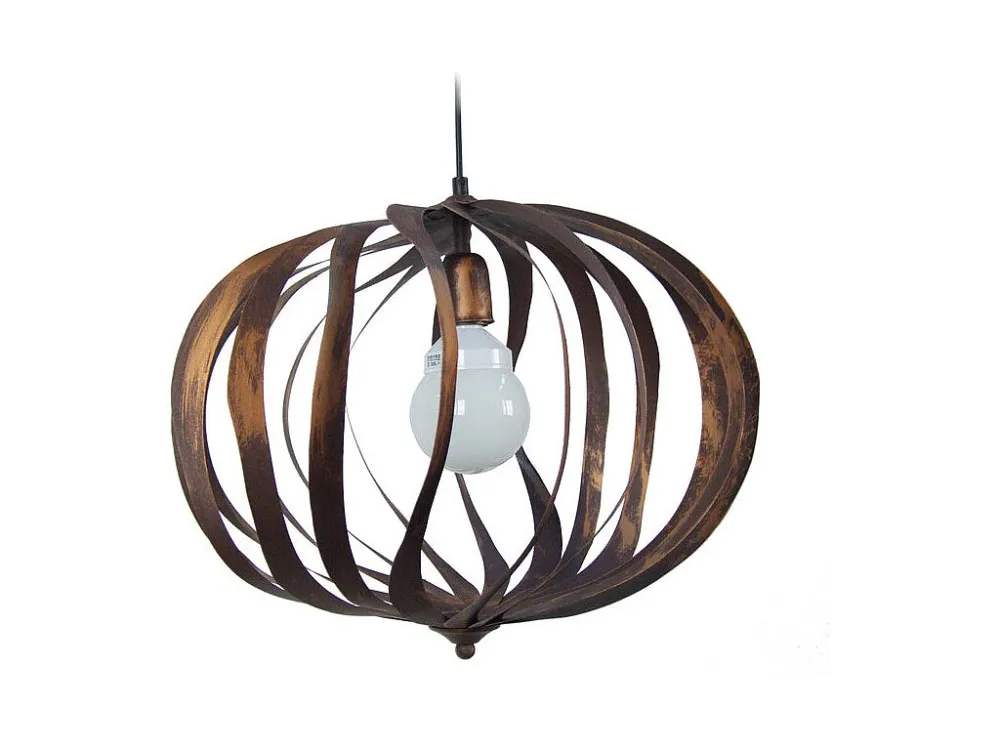 Suspensão TOSEL OVALIA cerâmica cônico preto D18 x H77 cm