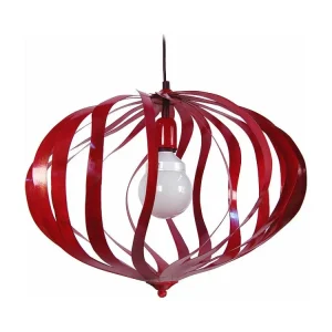 Suspensão TOSEL OVALIA metálico globo branco D20 x H77 cm