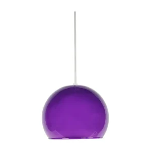 Suspensão TOSEL PALLA vidro cônico amarelo D25 x H70 cm
