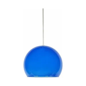 Suspensão TOSEL PALLA vidro cônico céu azul D25 x H70 cm