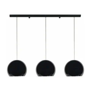 Suspensão TOSEL PALLA vidro tigela azul D18 x H75 cm