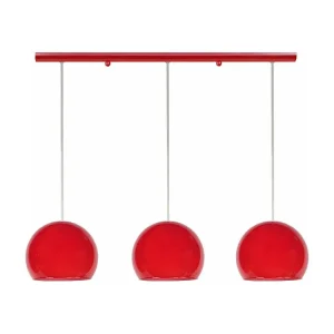 Suspensão TOSEL PALLA vidro tigela preto D18 x H75 cm