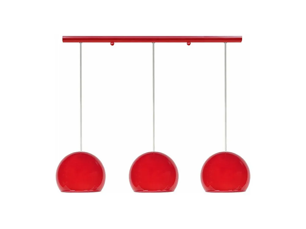 Suspensão TOSEL PALLA vidro tigela preto D18 x H75 cm