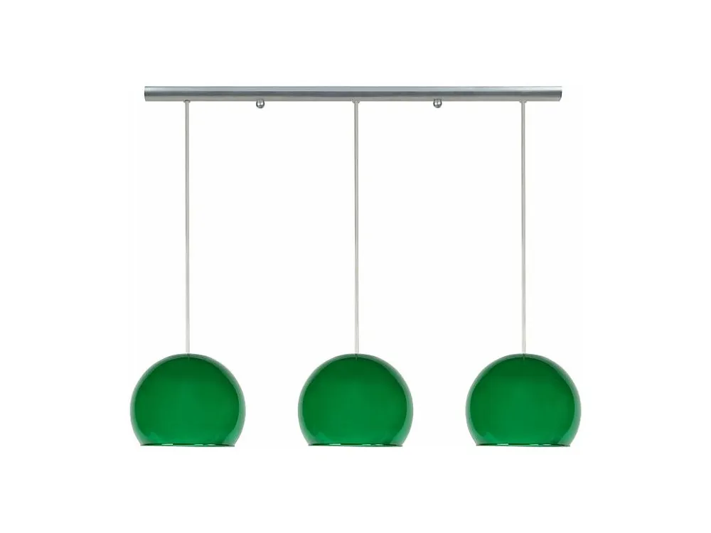 Suspensão TOSEL PALLA vidro tigela vermelho D18 x H75 cm