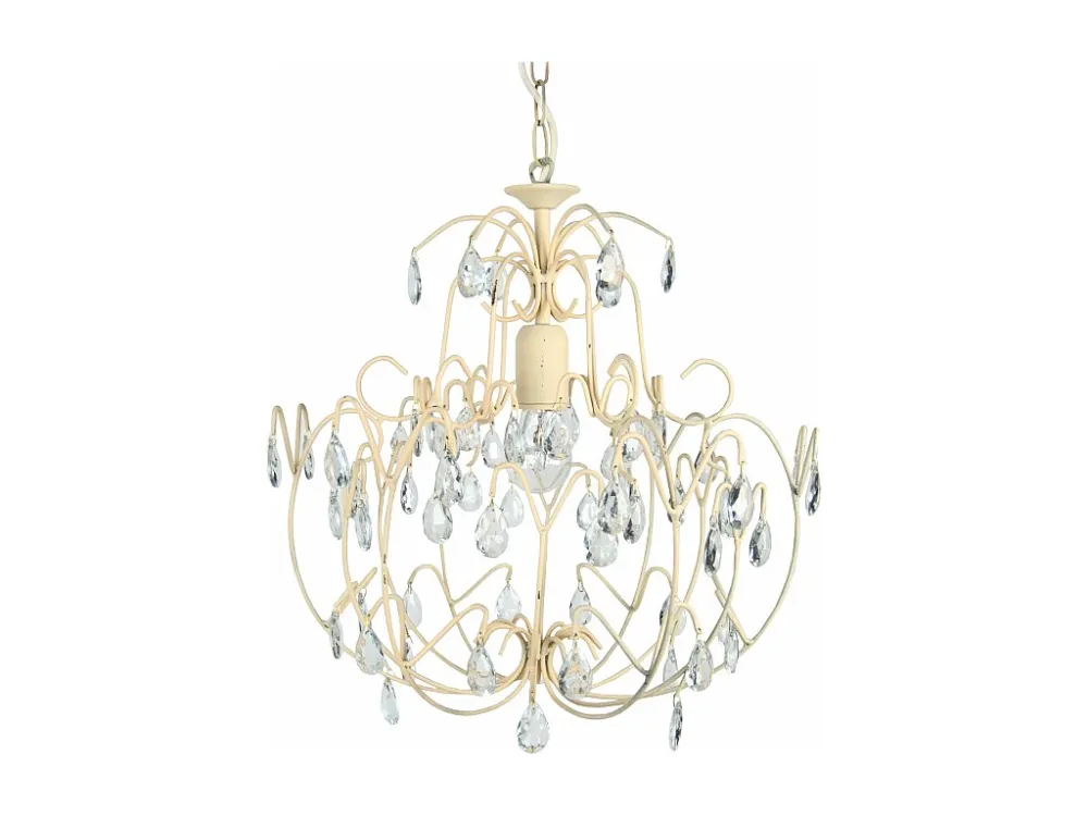 Suspensão TOSEL PAMPILLES cordão de algodão globo âmbar D20 x H90 cm