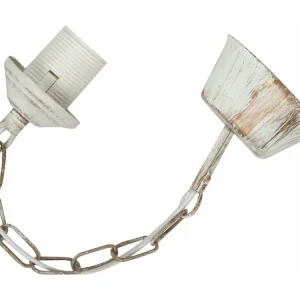 Suspensão TOSEL PENDEL cordão de algodão globo branco D16 x H80 cm