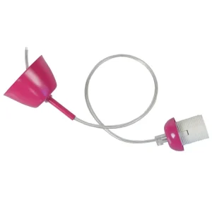 Suspensão TOSEL PENDEL lâmpada decorativa redondo preto D9 x H80 cm