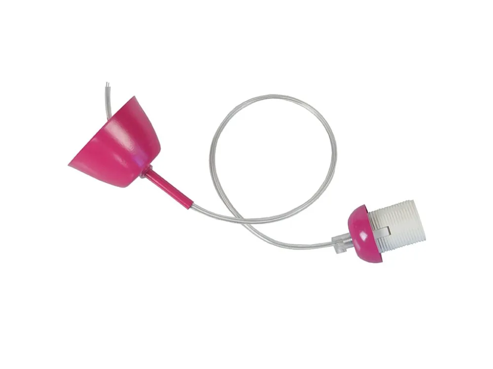 Suspensão TOSEL PENDEL lâmpada decorativa redondo preto D9 x H80 cm