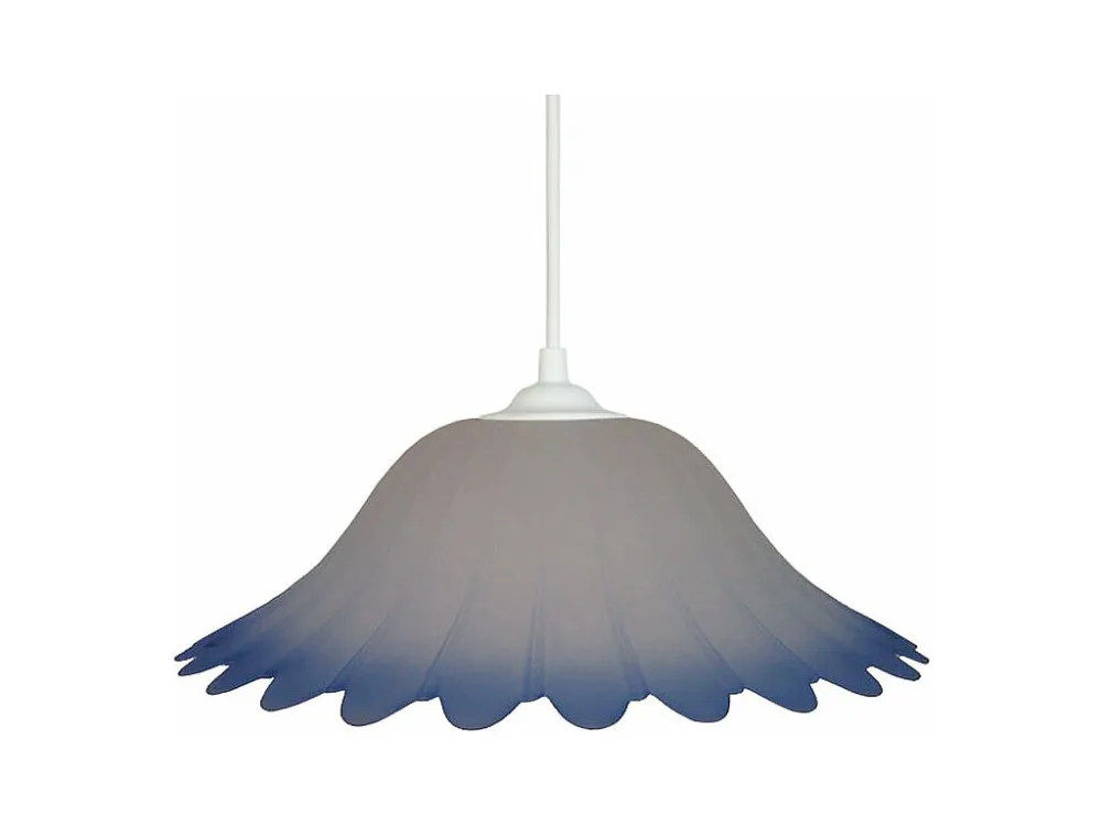 Suspensão TOSEL PETALI vidro cúpula cetim D45 x H74 cm