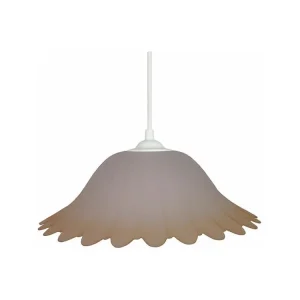 Suspensão TOSEL PETALI vidro cúpula visível D45 x H74 cm