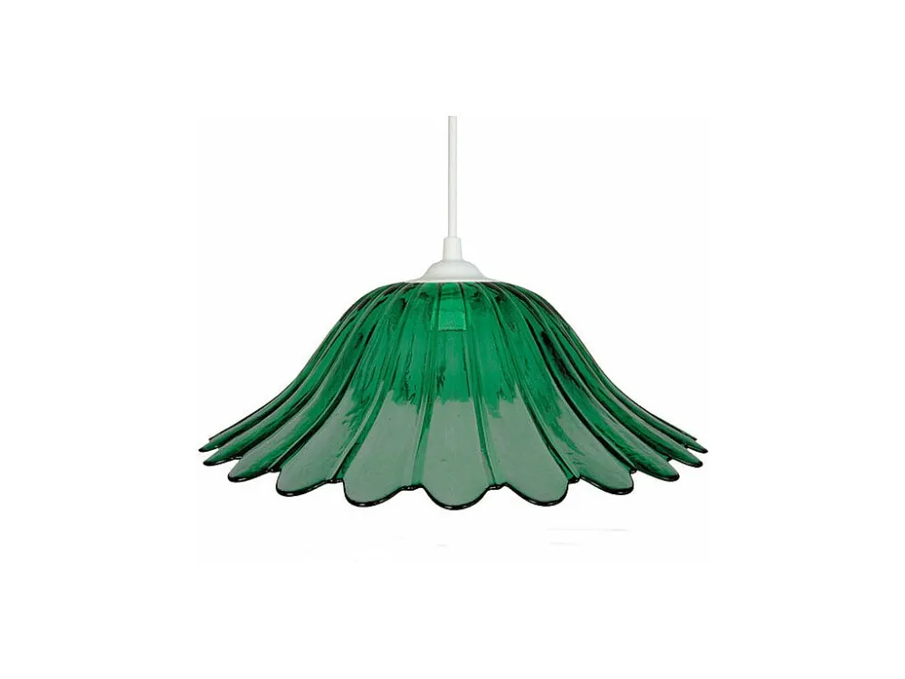 Suspensão TOSEL PIREO vidro cúpula rosa D13 x H80 cm