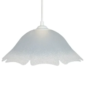 Suspensão TOSEL SALAMANCA vidro globo vermelho D35 x H90 cm