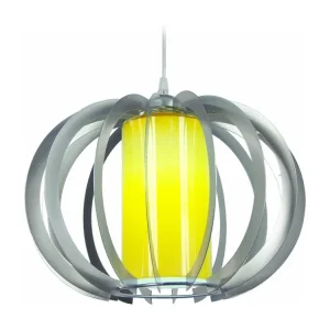 Suspensão TOSEL SALOON metálico cilindro azul D17 x H70 cm