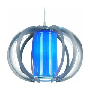 Suspensão TOSEL SALOON metálico cilindro âmbar D17 x H70 cm