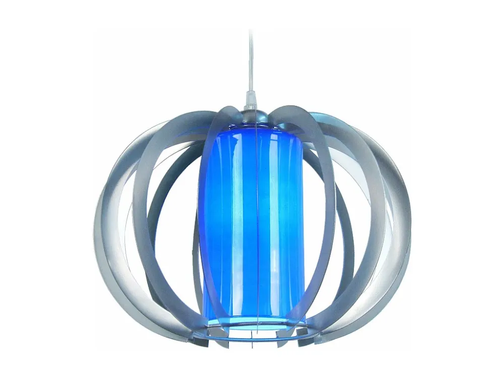 Suspensão TOSEL SALOON metálico cilindro âmbar D17 x H70 cm