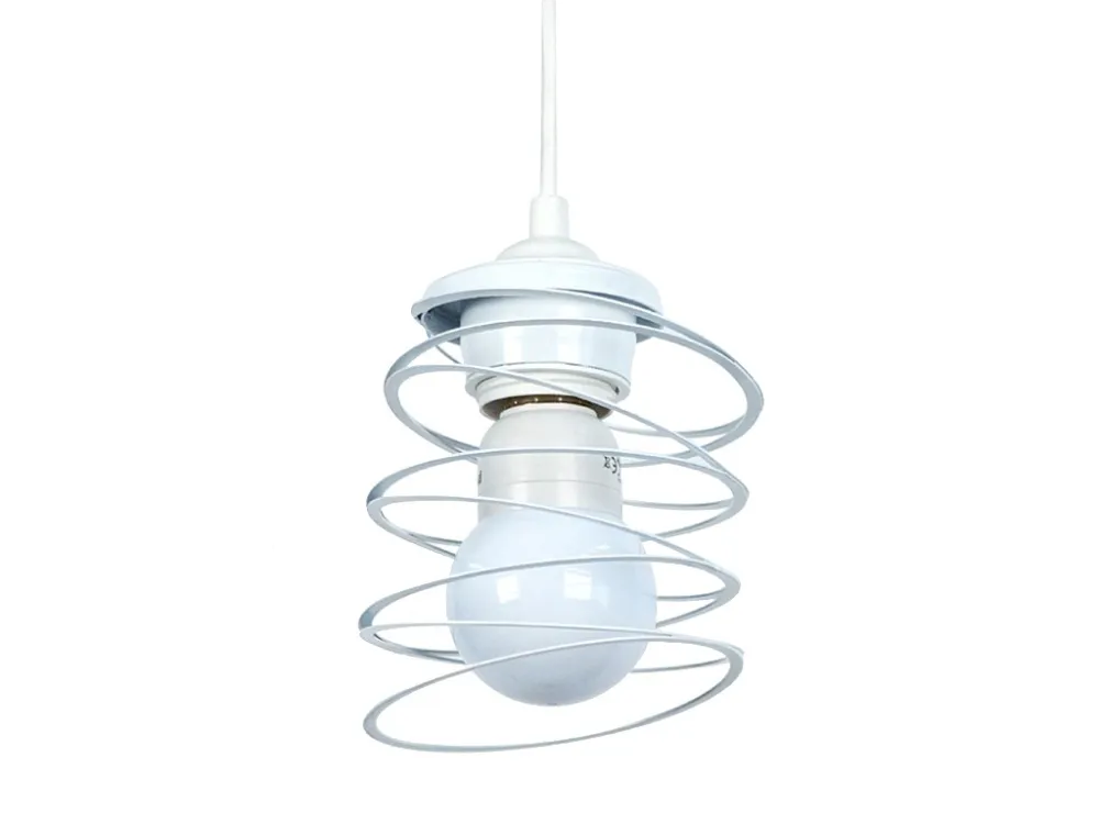 Suspensão TOSEL SAMILA vidro tigela branco D14,5 x H70 cm