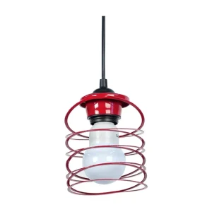 Suspensão TOSEL SAMILA vidro tigela Verde D14,5 x H70 cm