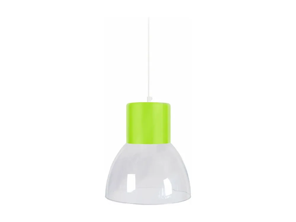 Suspensão TOSEL SETA vidro cúpula laranja D30 x H70 cm
