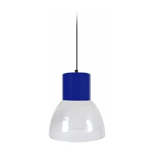 Suspensão TOSEL SETA vidro cúpula Verde D30 x H92 cm
